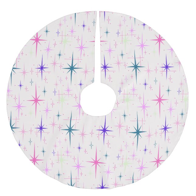Vintage Starburst Brushed Polyester Tree Skirt (Front)