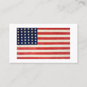 Vintage Stars and Stripes American Flag Business Card