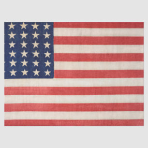 Vintage Stars and Stripes American Flag Tissue Paper