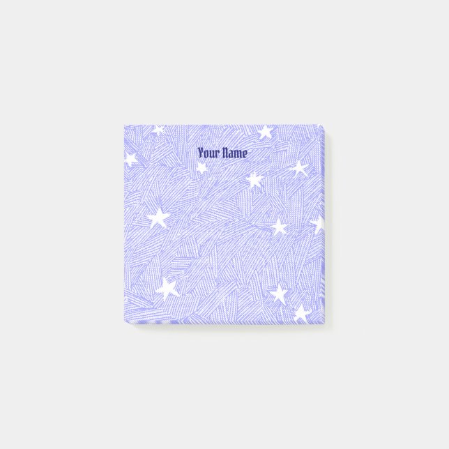 Vintage Stars Etching Sticky Notes (Front)