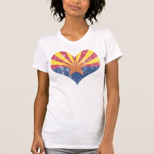 Vintage State Flag of Arizona Heart T-Shirt