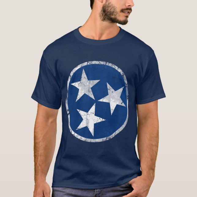 Vintage State Flag ofennessee family T-Shirt (Front)