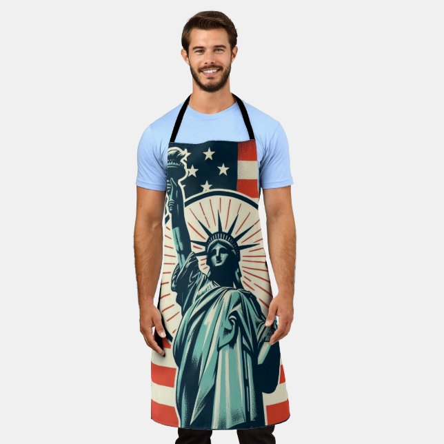 Vintage, Statue of Liberty Apron (Worn)