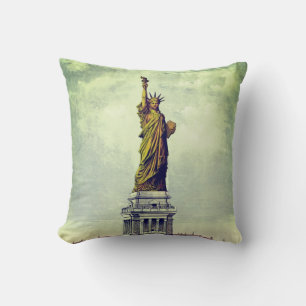 Vintage Statue of Liberty Cushion