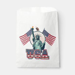 Vintage, Statue of Liberty Favour Bag