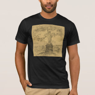 Vintage Statue Of Liberty, New York #2 T-Shirt