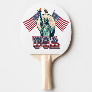 Vintage, Statue of Liberty Ping Pong Paddle