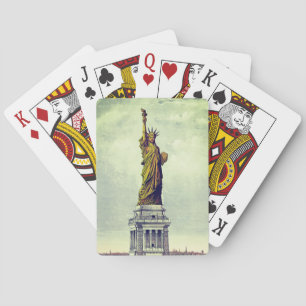 Vintage Statue of Liberty Playing Cards
