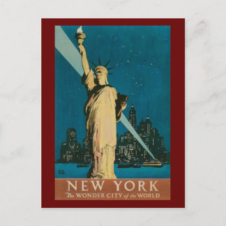 Vintage Statue of Liberty Postcard
