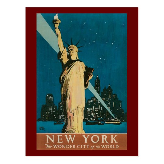Vintage Statue of Liberty Postcard