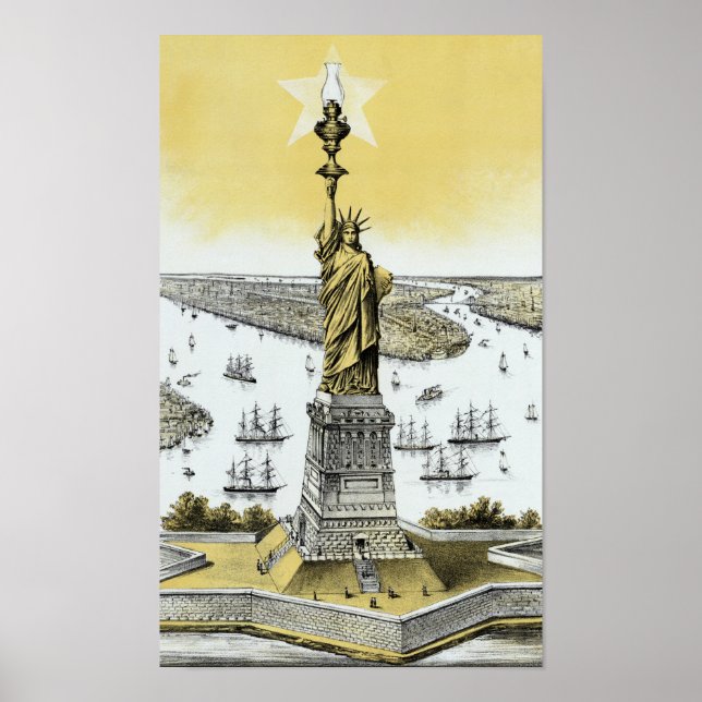 Vintage Statue of Liberty Poster (Front)