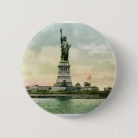 Vintage "Statue of Liberty" Poster. New York.