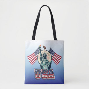 Vintage, Statue of Liberty  Tote Bag