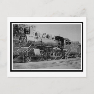 Vintage Steam Engine Locomotive Railroad Postcard