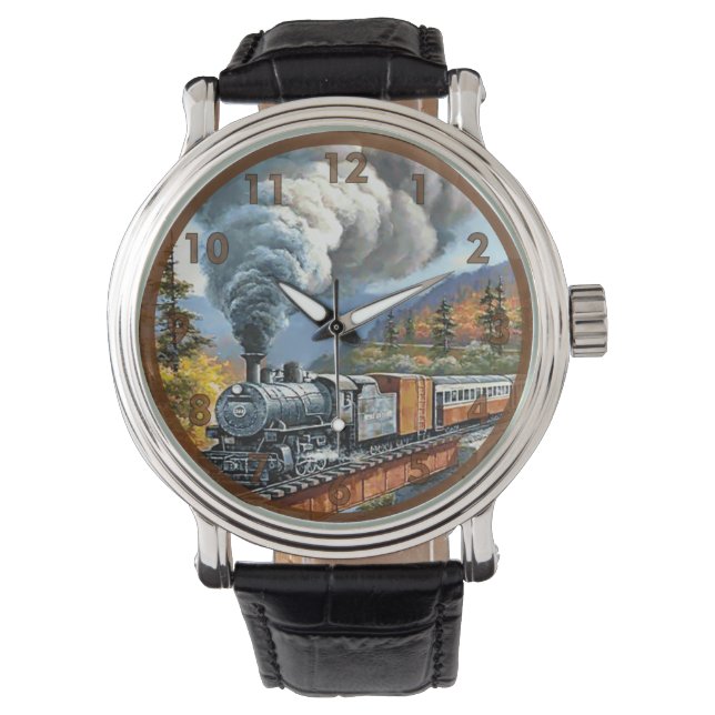 Vintage Steam Engine Train Watch (Front)