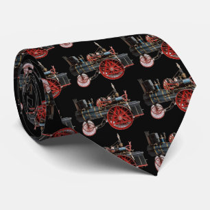 VINTAGE STEAM LOCOMOTIVE ,black Tie