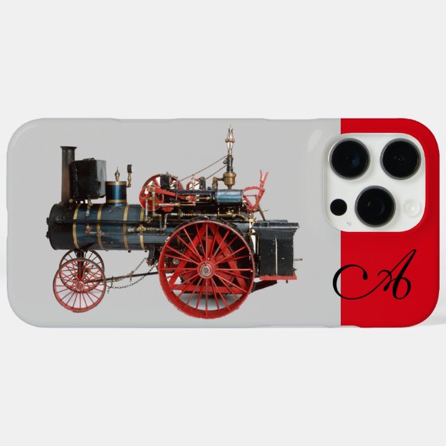 VINTAGE STEAM LOCOMOTIVE MONOGRAM Case-Mate iPhone CASE (Back (Horizontal))