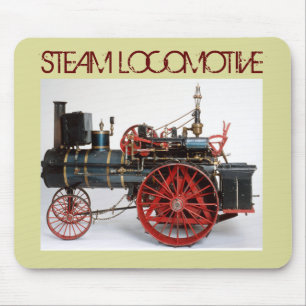 VINTAGE STEAM LOCOMOTIVE MOUSE PAD