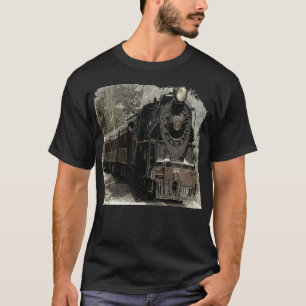 Vintage Steam Locomotive Train  T-Shirt