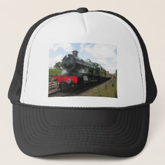 Vintage steam railway engine , train trucker hat