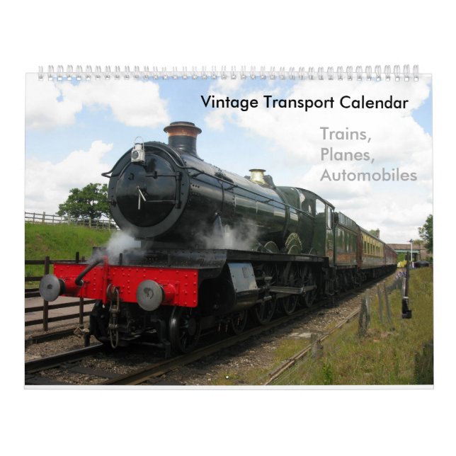 Vintage steam railway train calendar (Cover)