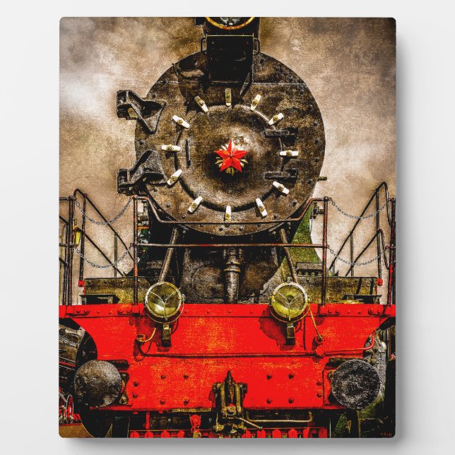 Vintage Steam Train - Back From The Farness Plaque (Front)