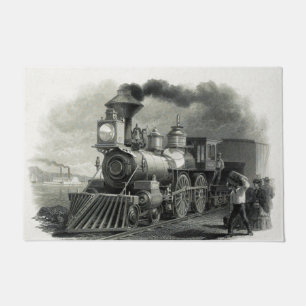 Vintage Steam Train Doormat