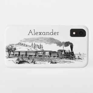 Vintage Steam Train Illustration Case-Mate iPhone Case