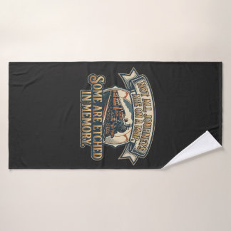 Vintage Steam Train Journey - Not All Journeys Are Bath Towel Set