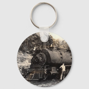 Vintage-Steam Train Keychain