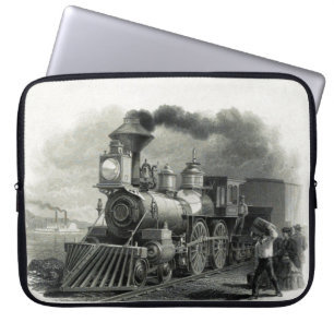 Vintage Steam Train Laptop Sleeve