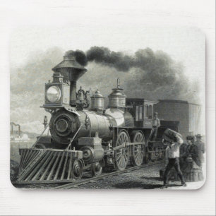 Vintage Steam Train Mouse Pad