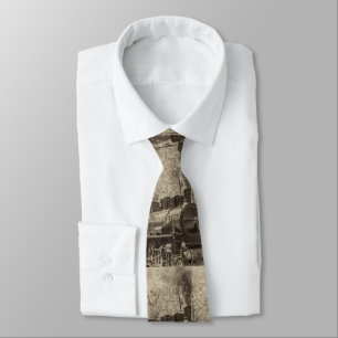 Vintage Steam Train Necktie