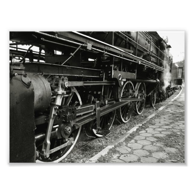 Vintage Steam Train Photo Print (Front)