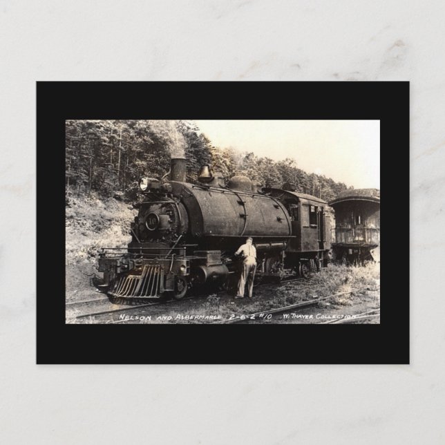 Vintage-Steam Train Postcard (Front)