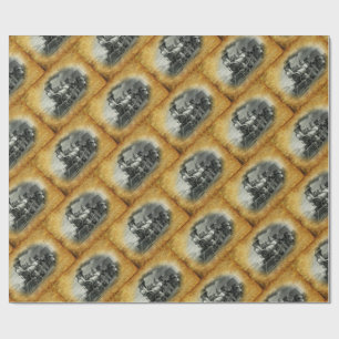 Vintage Steam Train Wrapping Paper