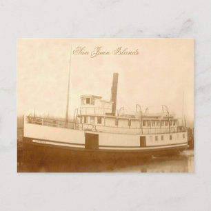 Vintage Steamboat Islander Postcard