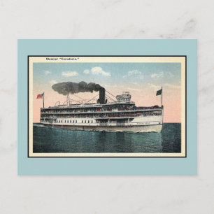 Vintage steamer Canadania Postcard