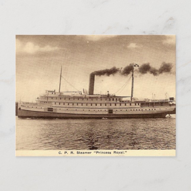 Vintage Steamer Postcard (Front)