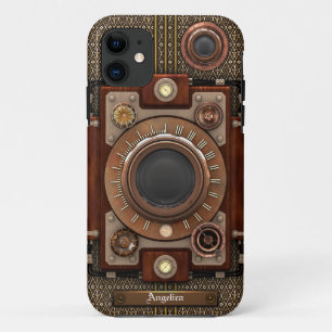 Vintage Steampunk Camera #1E (De Luxe!) iPhone 11 Case