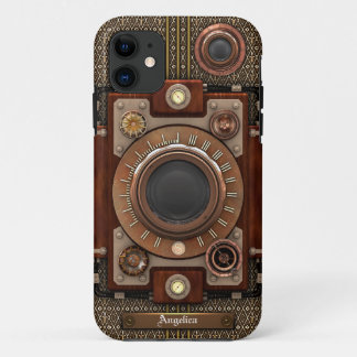 Vintage Steampunk Camera #1E (De Luxe!) iPhone 11 Case