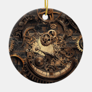 Vintage Steampunk Christmas Ornament