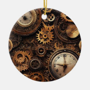 Vintage Steampunk Christmas Ornament