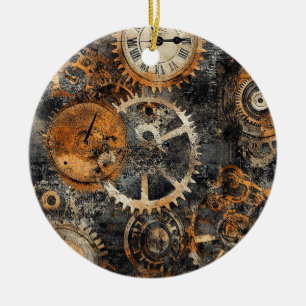 Vintage Steampunk Christmas Ornament