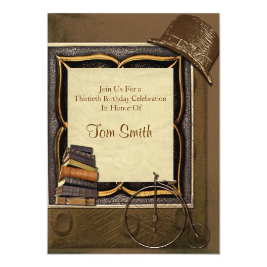 Vintage Steampunk Collage Birthday Card