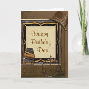 Vintage Steampunk Collage Birthday Card