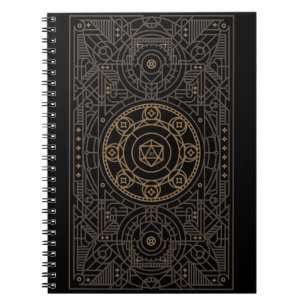 Vintage Steampunk D20 Dice Tabletop RPG Notebook
