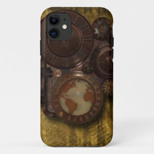 Vintage SteamPunk Globe Clock iPhone 5 Cover