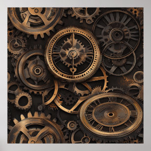 Vintage Steampunk Poster