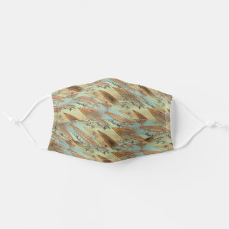Vintage Steampunk Style Airships in Flight Pattern Cloth Face Mask